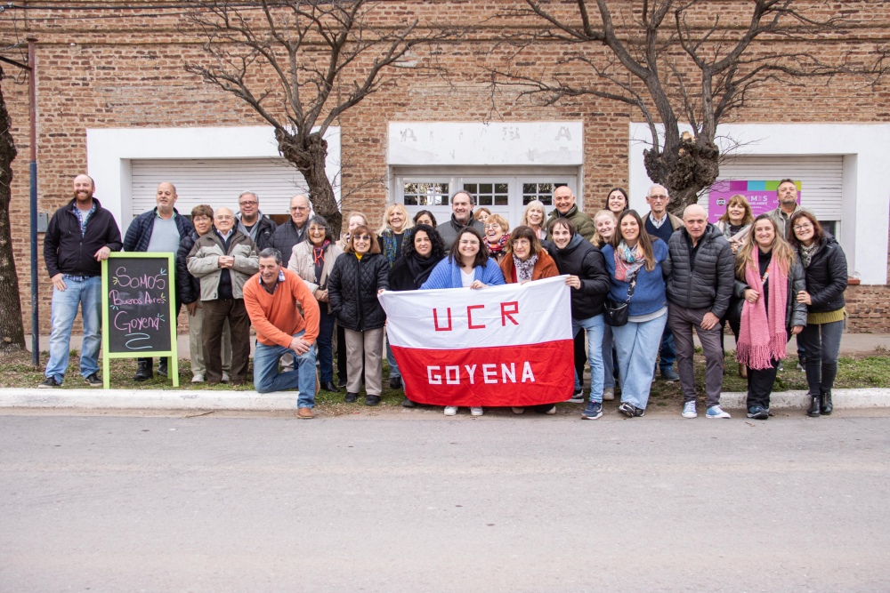La UCR de Goyena reabrió su sede con un encuentro junto a vecinos