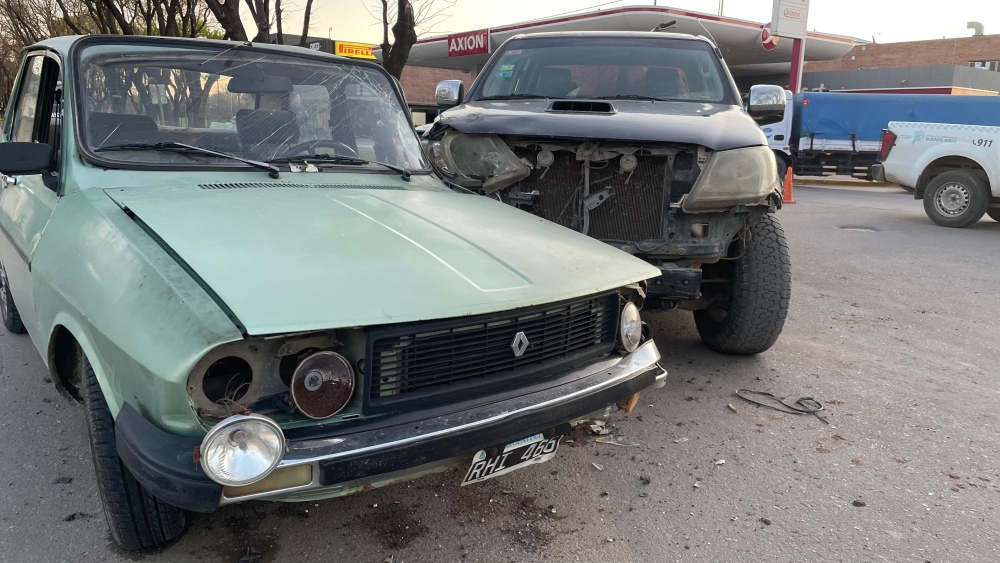 Fuerte choque en Av. Avellaneda y Pellegrini