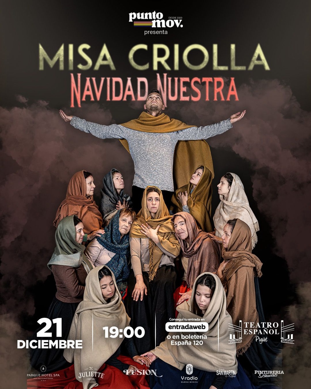 Estreno en Pigüé: Punto Movimiento presenta la Misa Criolla y Navidad Nuestra en danza