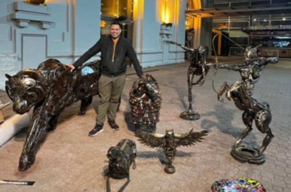 ¿La oveja de Troya?: artista de Pigüé sorprende con una obra gigante única en el mundo