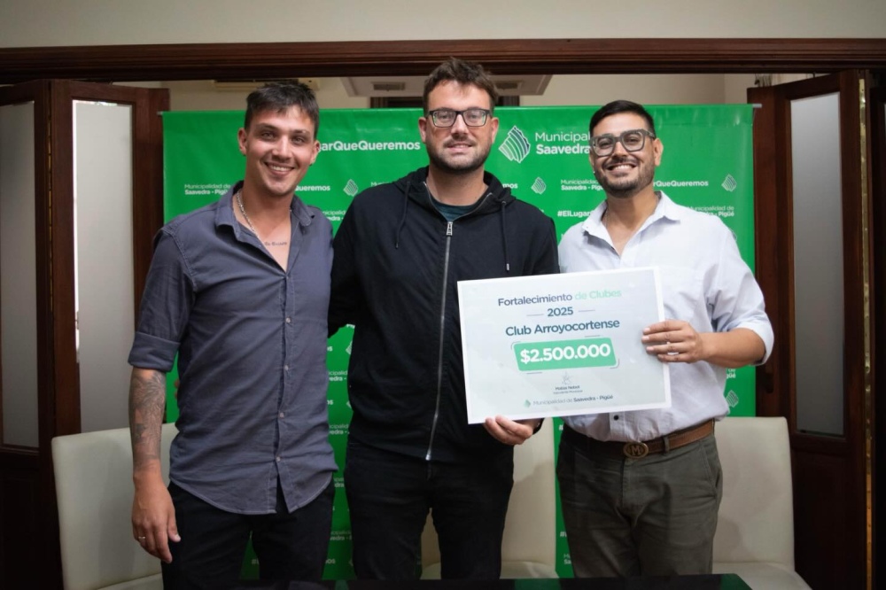 El Municipio entregó aportes del Programa Fortalecimiento a clubes del distrito