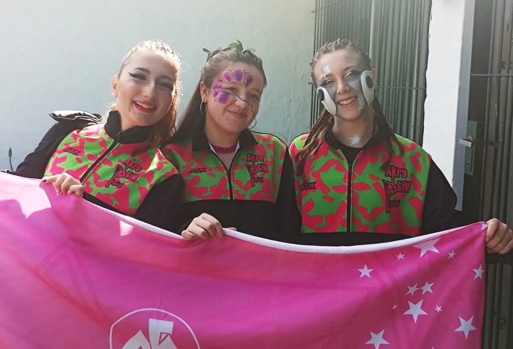 Gran actuación de las pigüenses de Akro Gym en la final sudamericana de Flavio Mendoza