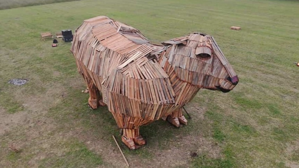 Manu Sahuet y la Oveja de Troya: de un dibujo en el pasto a un gigante rumbo al Récord Guinness
