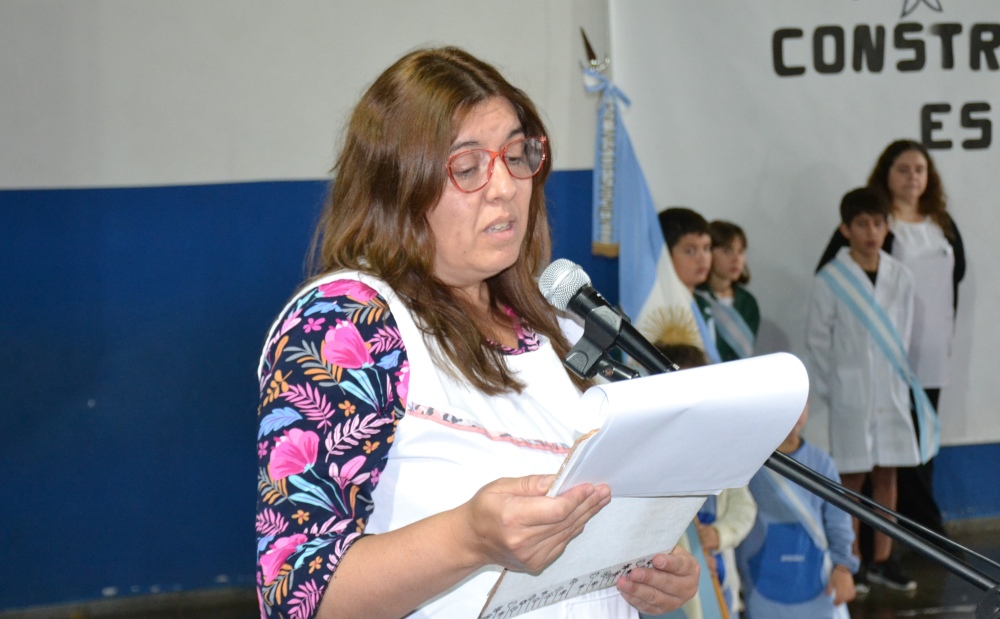 Se realizó el acto centralizado por el Día de la Memoria en la EP N° 14