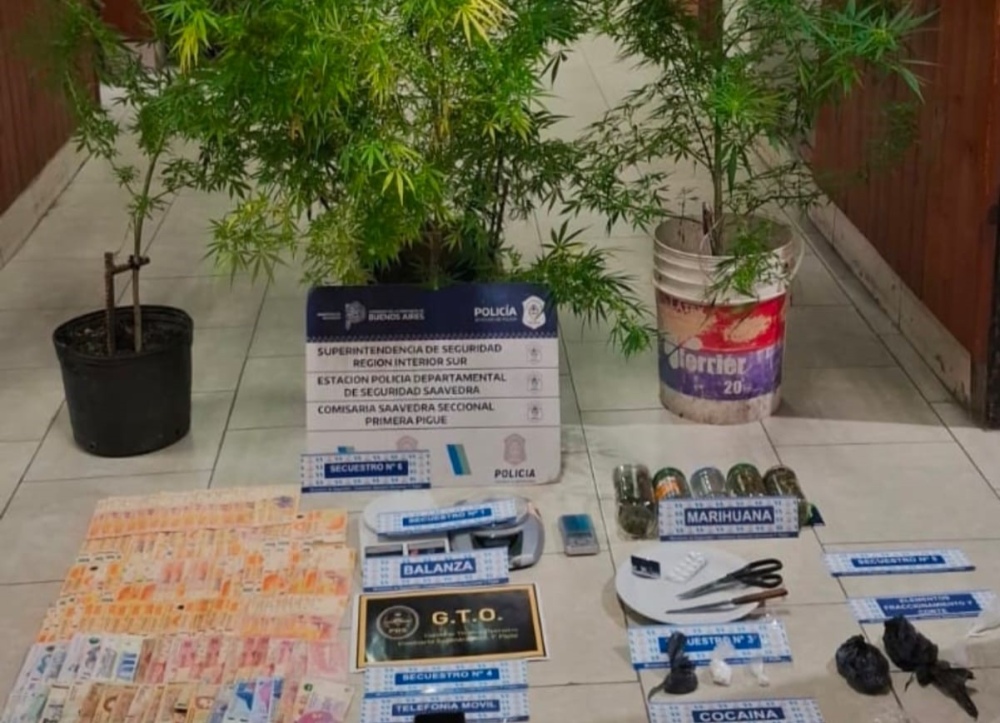 Allanamientos con aprehensiones por amenazas agravadas e infracción Ley 23.737