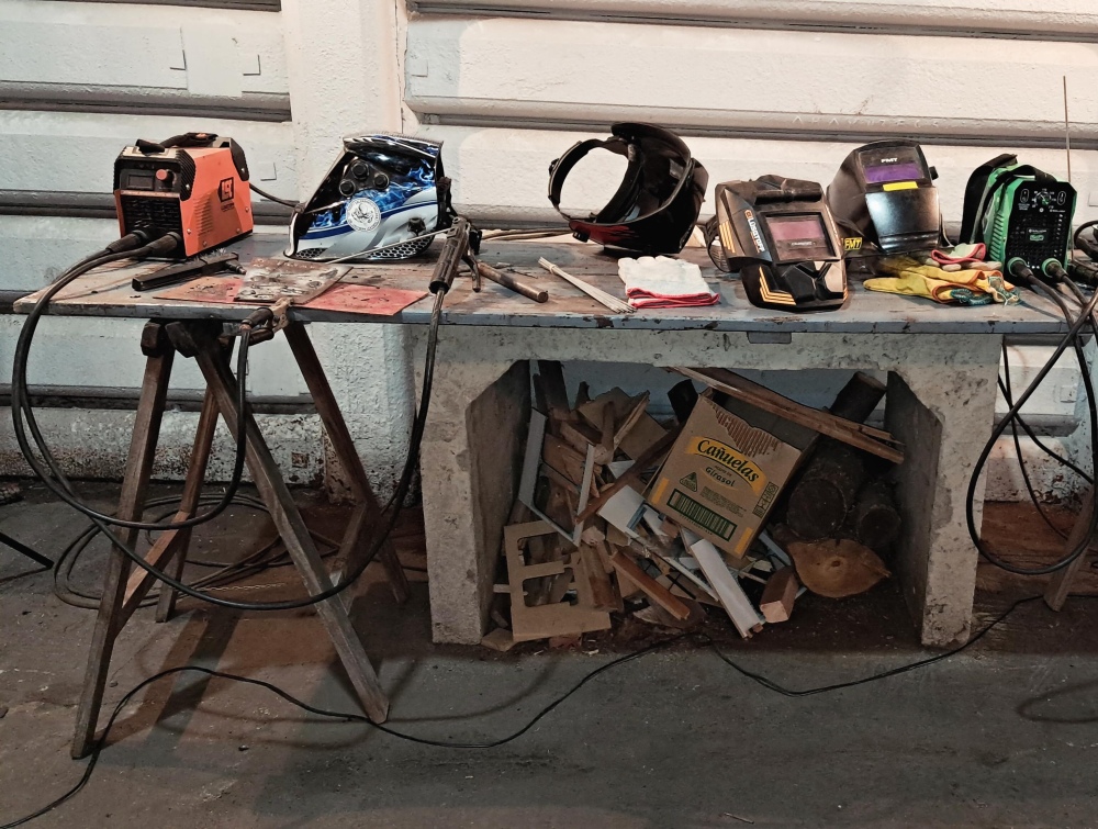 Se realizó el Taller de Escultura con Chatarra en “El Galpón”