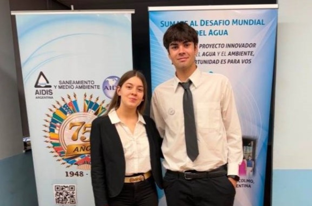 Orgullo para Goyena: una investigación estudiantil sobre el agua llegó a la final de un prestigioso certamen nacional