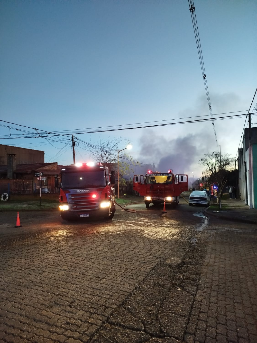 Importante incendio en una vivienda de Pigüé