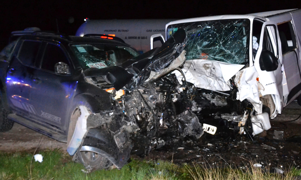 Identificaron a los 11 heridos del choque en la Ruta 33: dos están graves