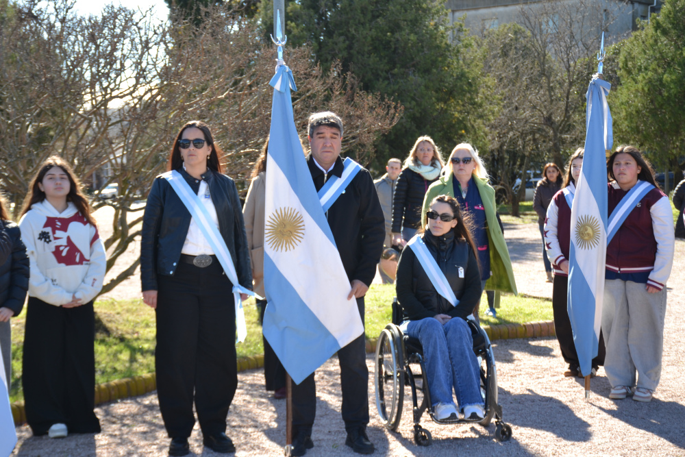 Con un acto en la Plaza San Martín, Pigüé recordó al Libertador