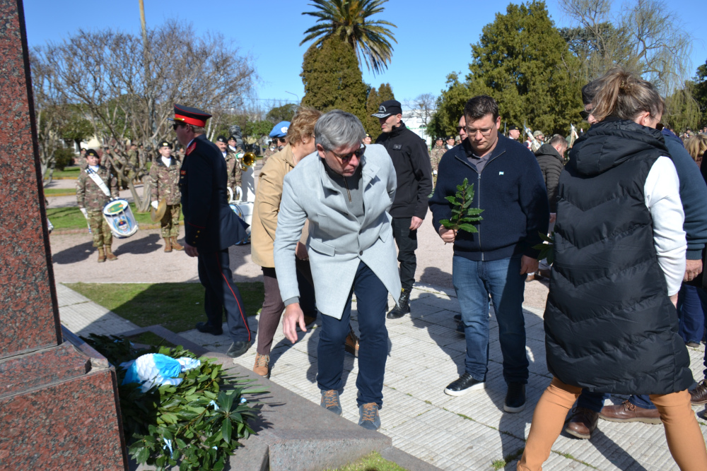 Con un acto en la Plaza San Martín, Pigüé recordó al Libertador