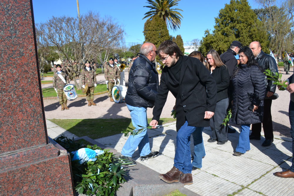 Con un acto en la Plaza San Martín, Pigüé recordó al Libertador