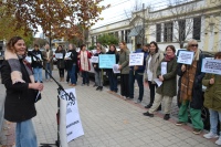 Movilización docente en Pigüé contra cambios en la Ley de Financiamiento Educativo