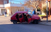Choque en la esquina de Lavalle y Rivadavia