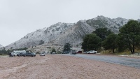 La nieve llegó a la Comarca Serrana en el inicio del invierno