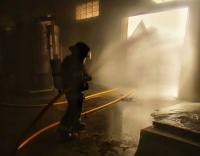 Incendio en galpón de Espumados Pigüé: solo daños materiales