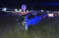 Vuelco en Ruta 33: Intervención de Bomberos de Pigüé
