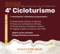 4° Cicloturismo en adhesión al Año Internacional de las Cooperativas