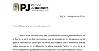 El PJ sali&oacute; a despegarse de Nebot tras los cambios en el gabinete