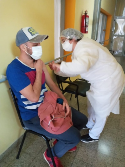 Posta Covid itinerante: más de 170 vacunados