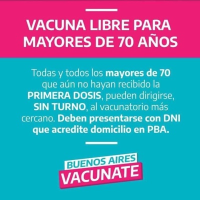 ATENCIÓN A TODOS LOS MAYORRS DE 70 AÑOS!!!