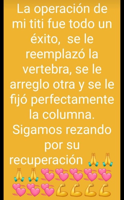 Operaron con éxito a Ezequiel Argüello