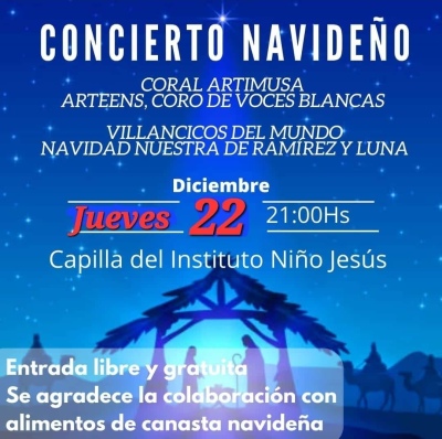 Concierto Navideño en la capilla del Niño Jesús