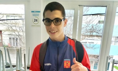 El arroyocortense Asael Huertas en el III Campus de Paratletismo Juvenil