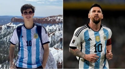 Es pigüense, vive en Estados Unidos y hará una travesía increíble para ver a Lionel Messi en la Copa América