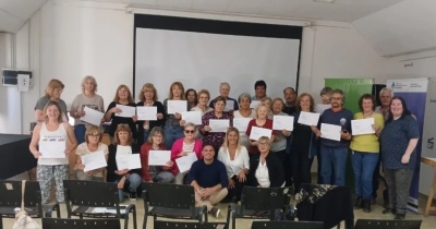 Entrega de certificados de las capacitaciones en el Punto Digital