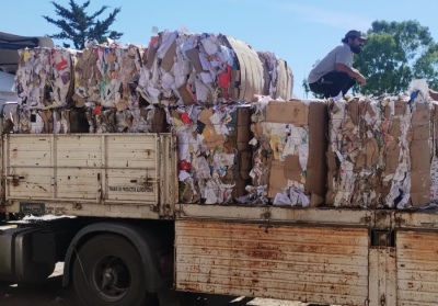 El municipio continúa con la venta de material reciclable