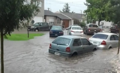 Marcas que superan los 80 mm en las primeras horas del miércoles en Coronel Suárez