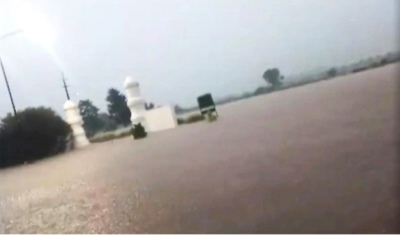 Carhué y Rivera: temporal y operativo de emergencia
