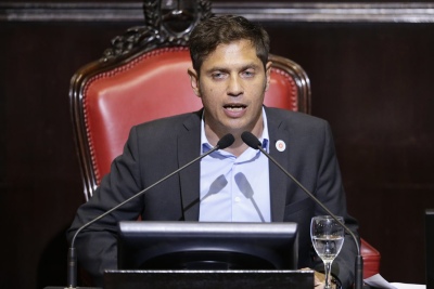 Axel Kicillof en la apertura de sesiones legislativas